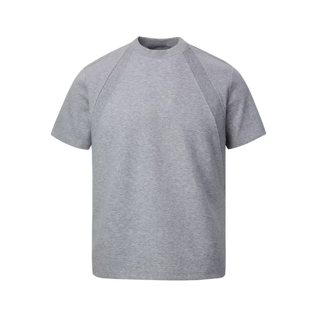Men's Basic Grey Short Sleeve T-Shirt S-XL | Simple Round Neck Casual Sportswear